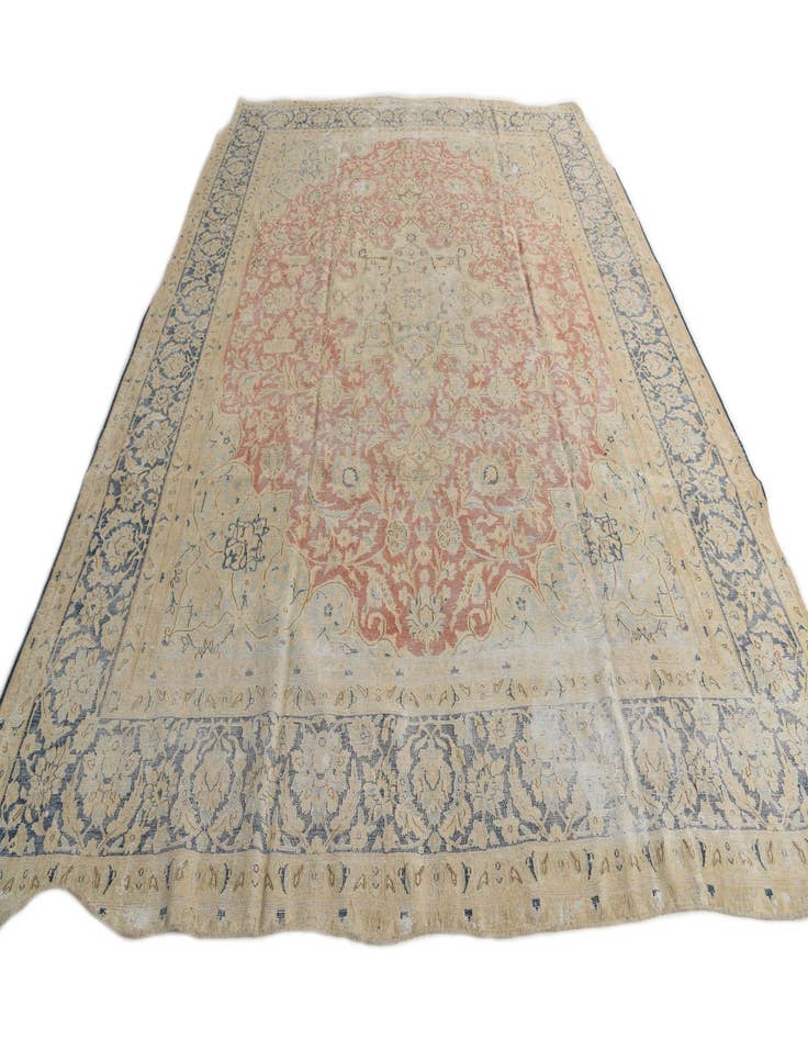 Detail image of  9' 7 x 12' 8  Hand Knotted Ultra Vintage Persian Wool Rug