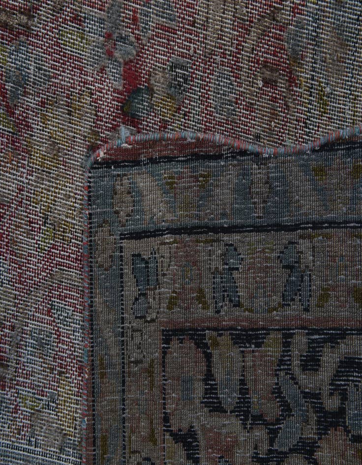 Detail image of  9' 6 x 12' 3  Hand Knotted Ultra Vintage Persian Wool Rug