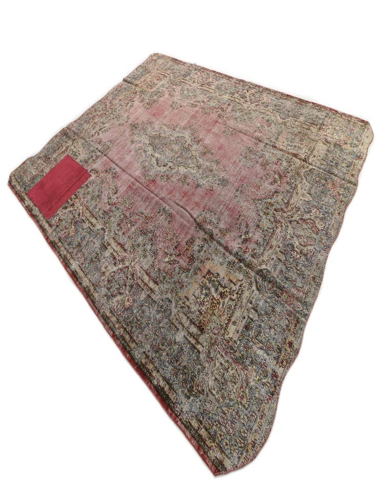 Detail image of  9' 9 x 12' 8  Hand Knotted Ultra Vintage Persian Wool Rug