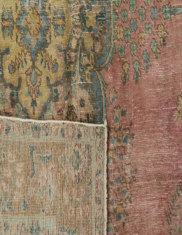 Detail image of  6' 7 x 9' 4  Hand Knotted Ultra Vintage Persian Wool Rug
