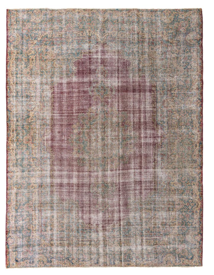  9' 7 x 12' 8  Hand Knotted Ultra Vintage Persian W...