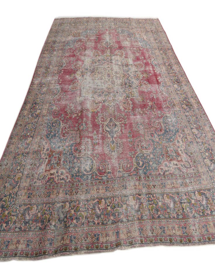 Detail image of  9' 8 x 12' 3  Hand Knotted Ultra Vintage Persian Wool Rug