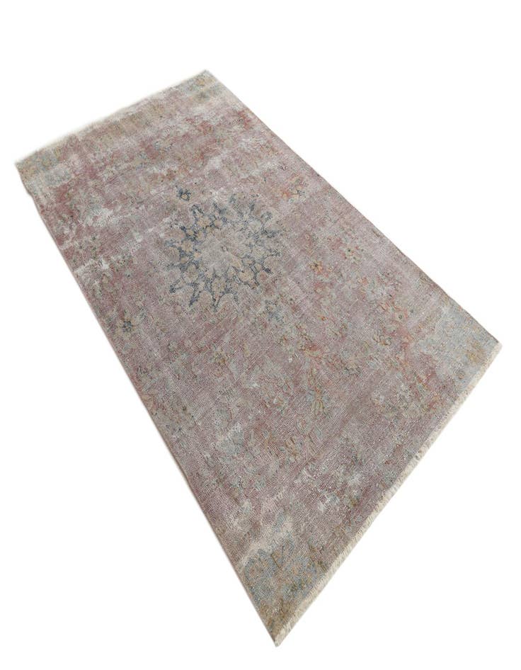 Detail image of  4' 9 x 8'  Hand Knotted Ultra Vintage Persian Wool Rug