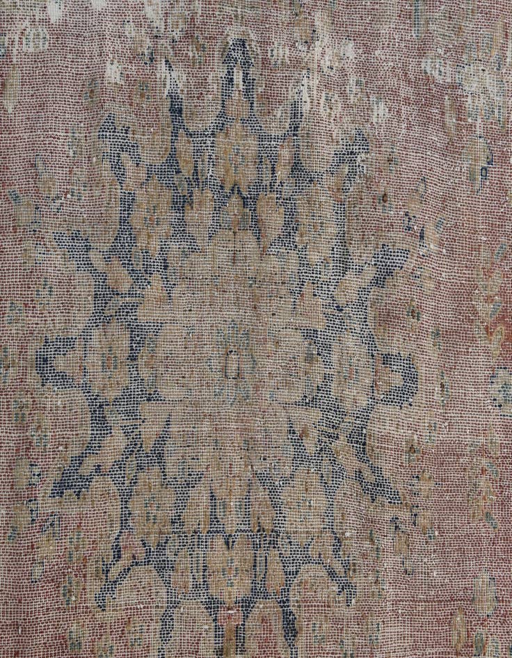 Detail image of  4' 9 x 8'  Hand Knotted Ultra Vintage Persian Wool Rug