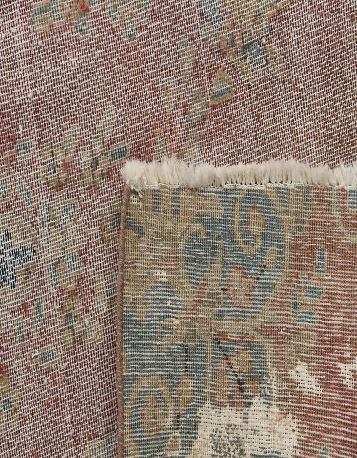 Detail image of  4' 9 x 8'  Hand Knotted Ultra Vintage Persian Wool Rug
