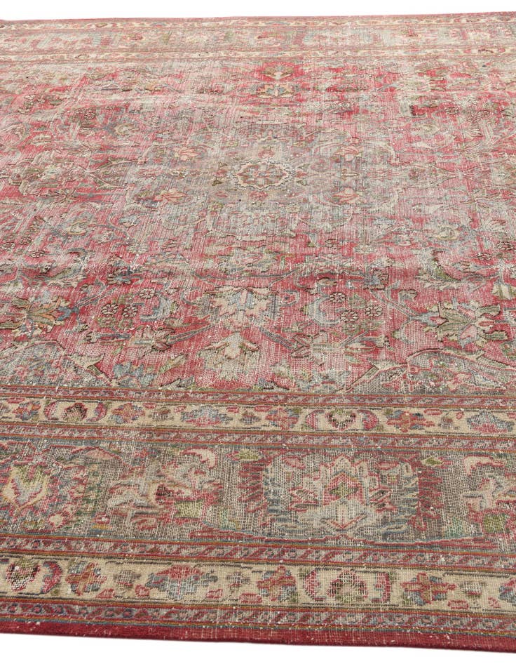 Detail image of  9' 10 x 12' 6  Hand Knotted Ultra Vintage Persian Wool Rug
