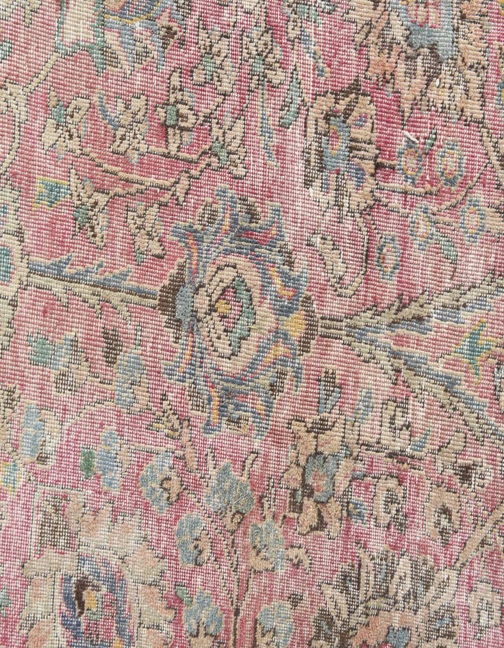 Detail image of  9' 9 x 13' 1  Hand Knotted Ultra Vintage Persian Wool Rug