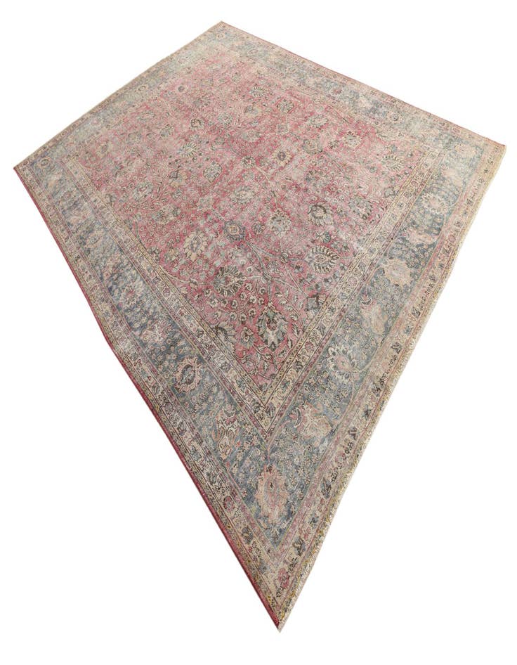 Detail image of  9' 9 x 13' 1  Hand Knotted Ultra Vintage Persian Wool Rug