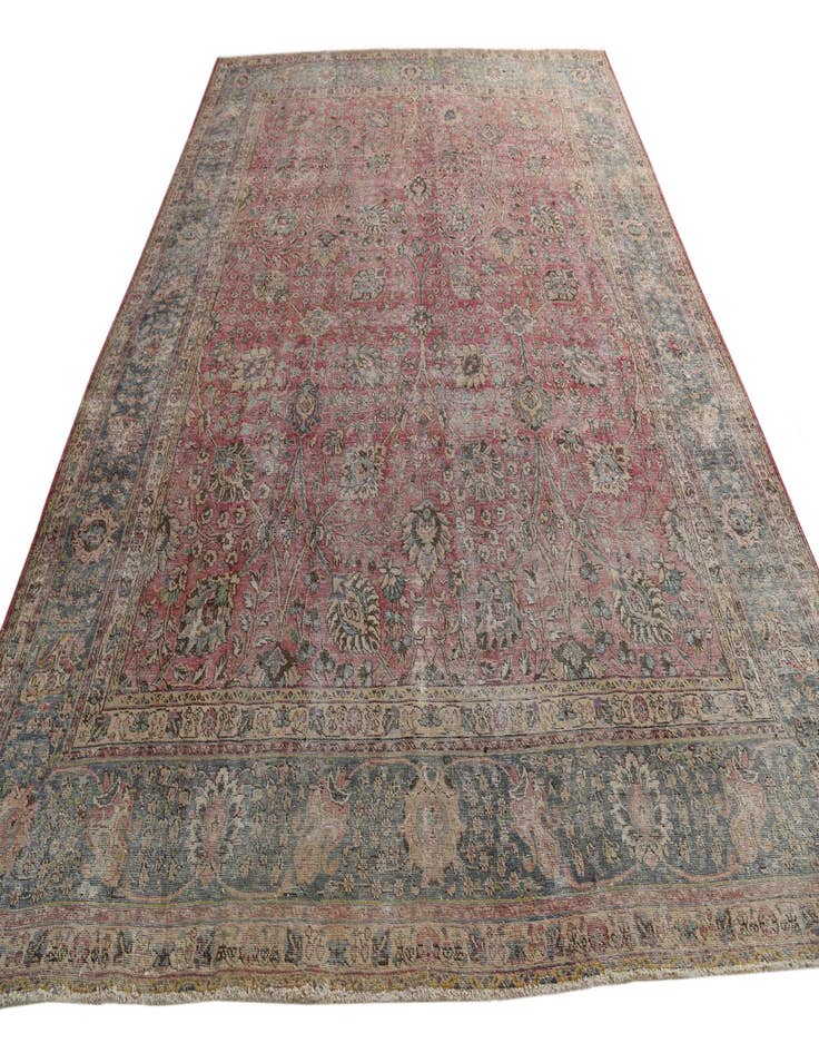 Detail image of  9' 9 x 13' 1  Hand Knotted Ultra Vintage Persian Wool Rug