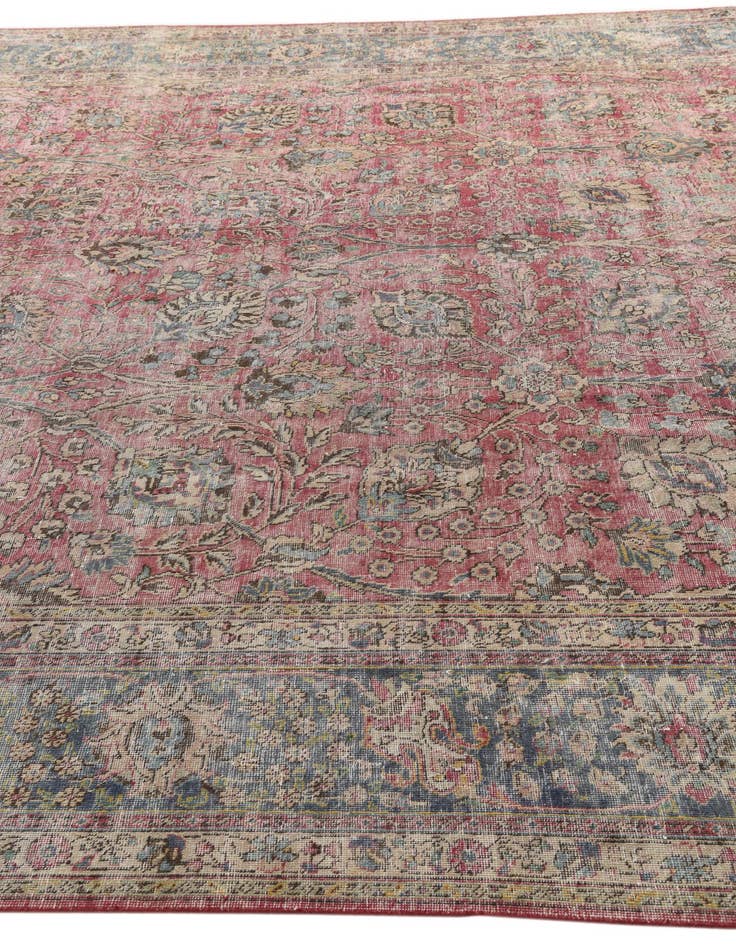 Detail image of  9' 9 x 13' 1  Hand Knotted Ultra Vintage Persian Wool Rug