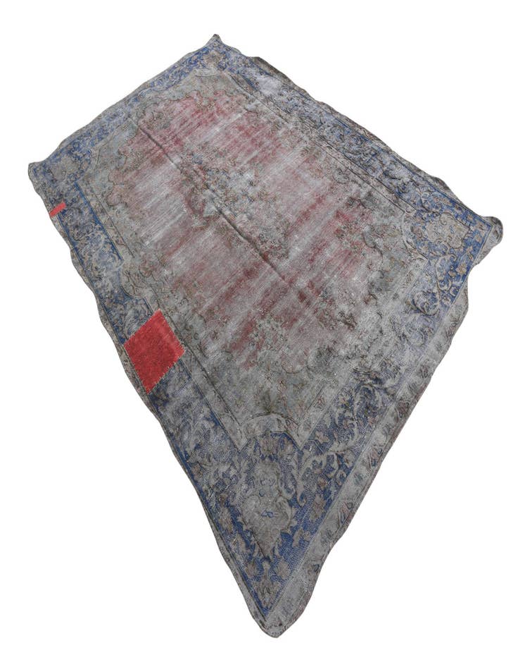 Detail image of  6' 4 x 9' 5  Hand Knotted Ultra Vintage Persian Wool Rug