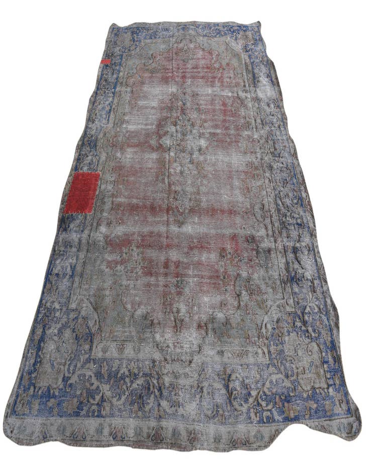 Detail image of  6' 4 x 9' 5  Hand Knotted Ultra Vintage Persian Wool Rug