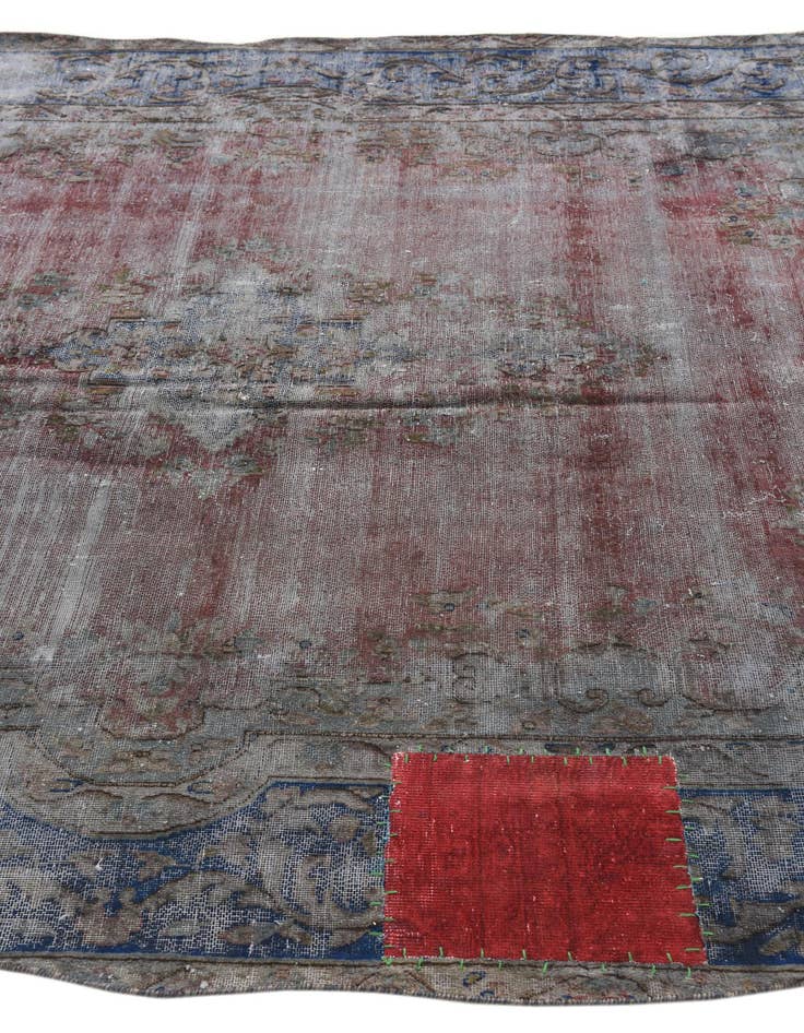 Detail image of  6' 4 x 9' 5  Hand Knotted Ultra Vintage Persian Wool Rug
