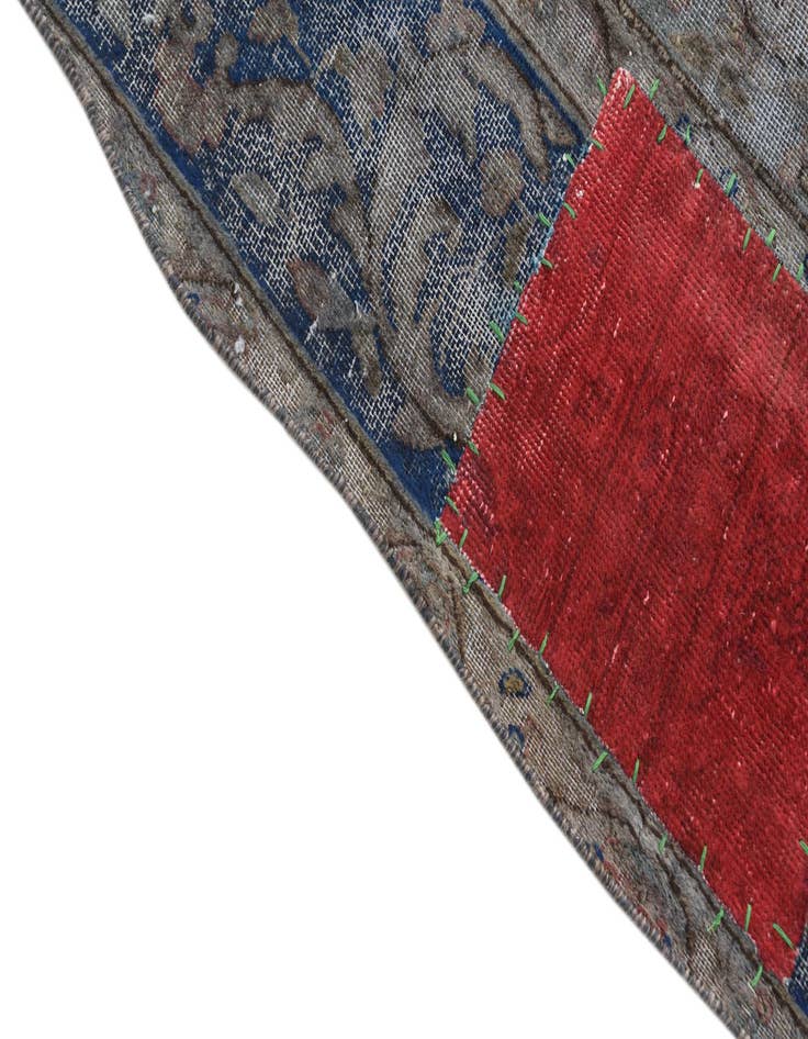 Detail image of  6' 4 x 9' 5  Hand Knotted Ultra Vintage Persian Wool Rug