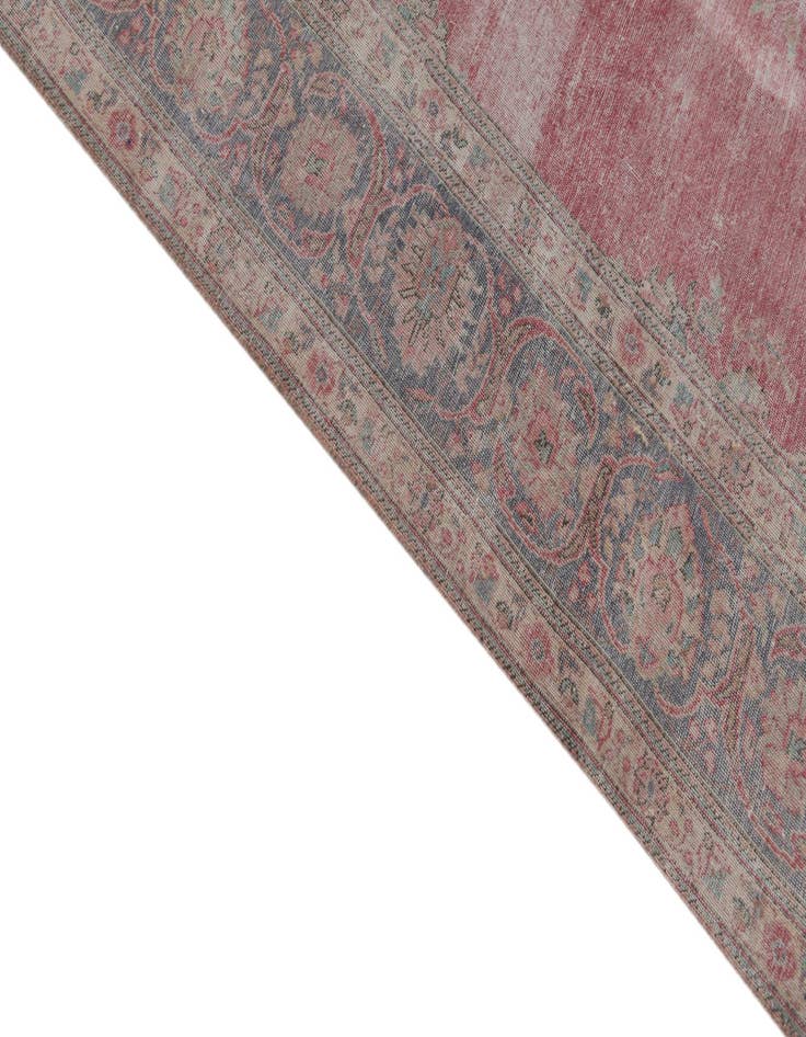 Detail image of  9' 7 x 13'  Hand Knotted Ultra Vintage Persian Wool Rug