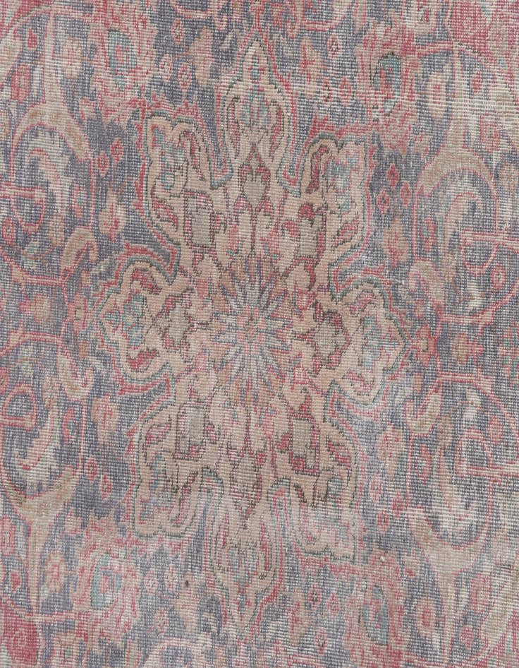 Detail image of  9' 7 x 13'  Hand Knotted Ultra Vintage Persian Wool Rug