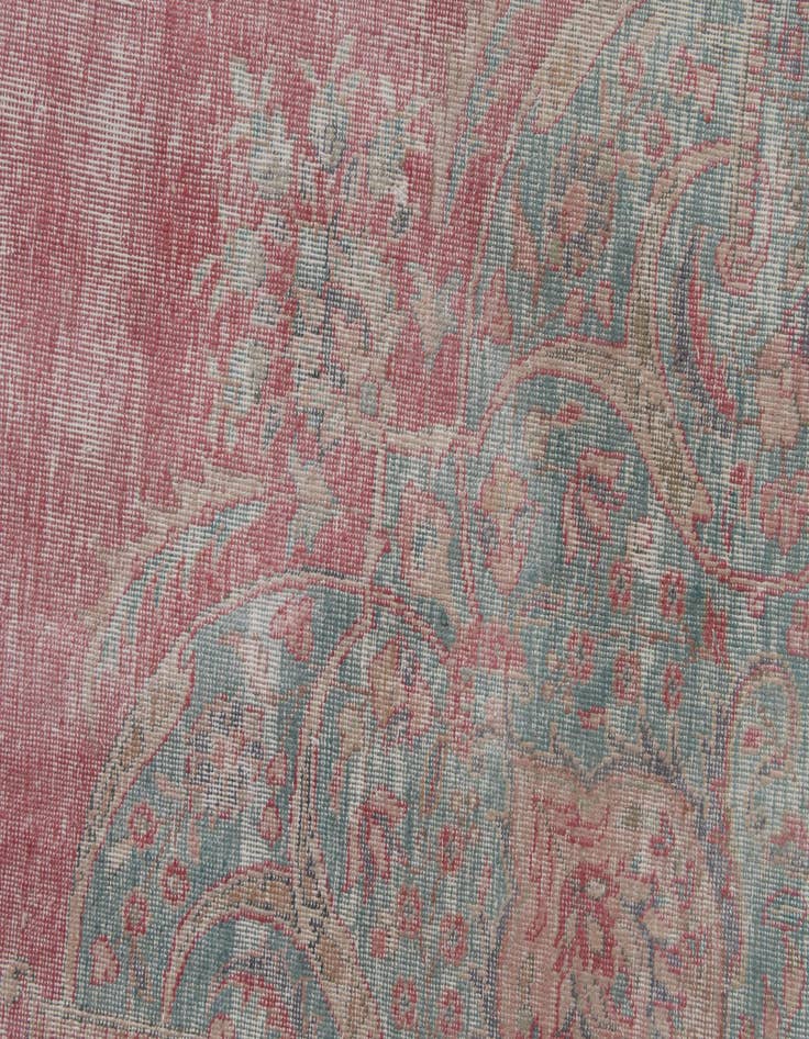 Detail image of  9' 7 x 13'  Hand Knotted Ultra Vintage Persian Wool Rug
