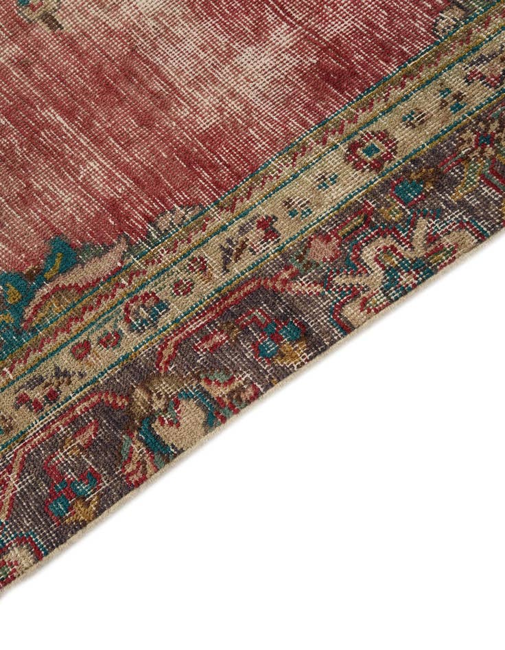 Detail image of  7' x 9' 8  Hand Knotted Ultra Vintage Persian Wool Rug