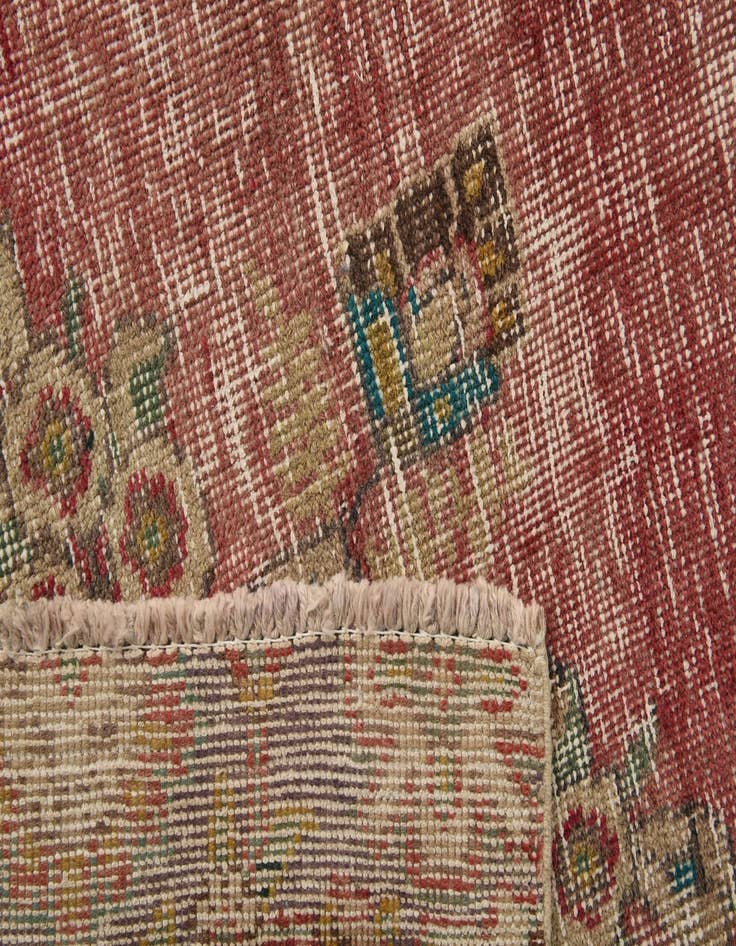 Detail image of  7' x 9' 8  Hand Knotted Ultra Vintage Persian Wool Rug