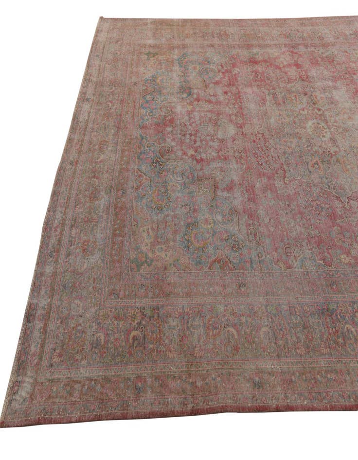 Detail image of  9' 8 x 12' 9  Hand Knotted Ultra Vintage Persian Wool Rug
