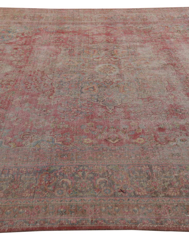 Detail image of  9' 8 x 12' 9  Hand Knotted Ultra Vintage Persian Wool Rug