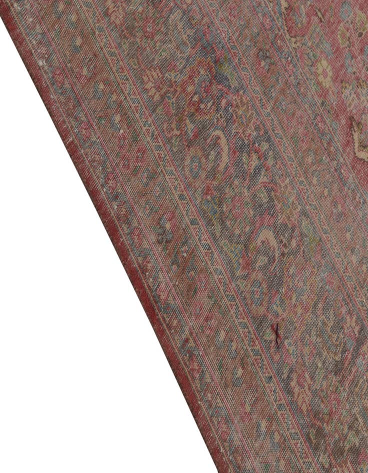 Detail image of  9' 8 x 12' 9  Hand Knotted Ultra Vintage Persian Wool Rug