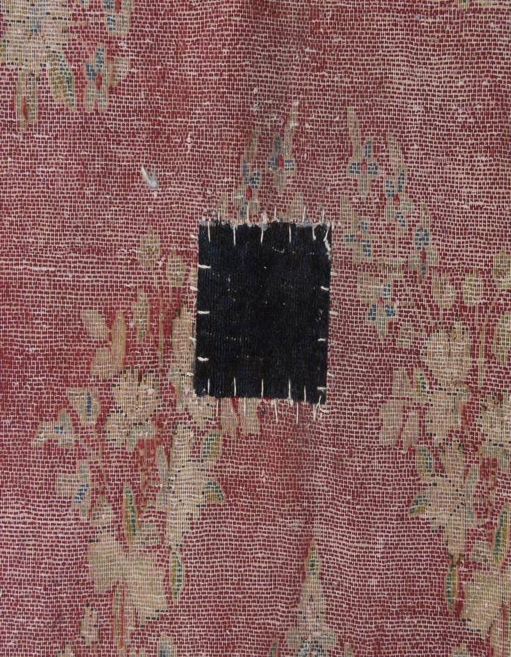 Detail image of  9' 4 x 13'  Hand Knotted Ultra Vintage Persian Wool Rug