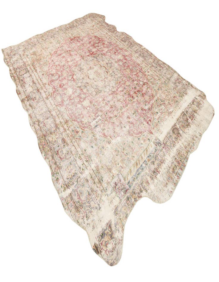 Detail image of  9' 8 x 12' 9  Hand Knotted Ultra Vintage Persian Wool Rug