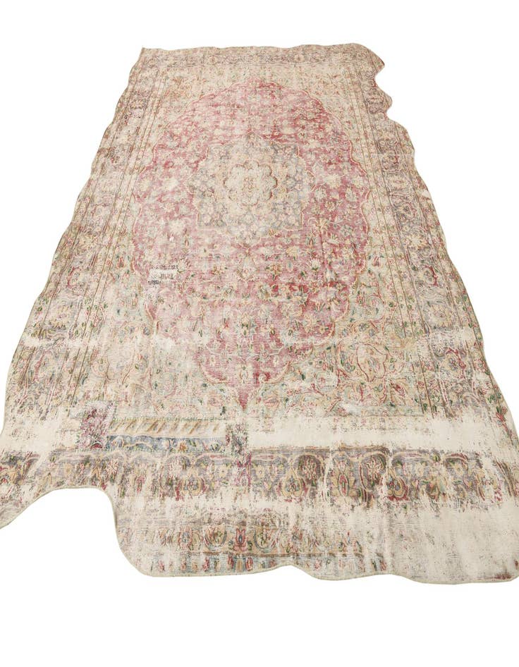 Detail image of  9' 8 x 12' 9  Hand Knotted Ultra Vintage Persian Wool Rug