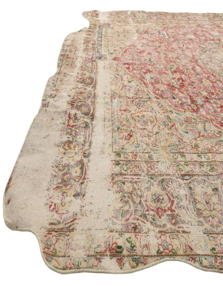 Detail image of  9' 8 x 12' 9  Hand Knotted Ultra Vintage Persian Wool Rug