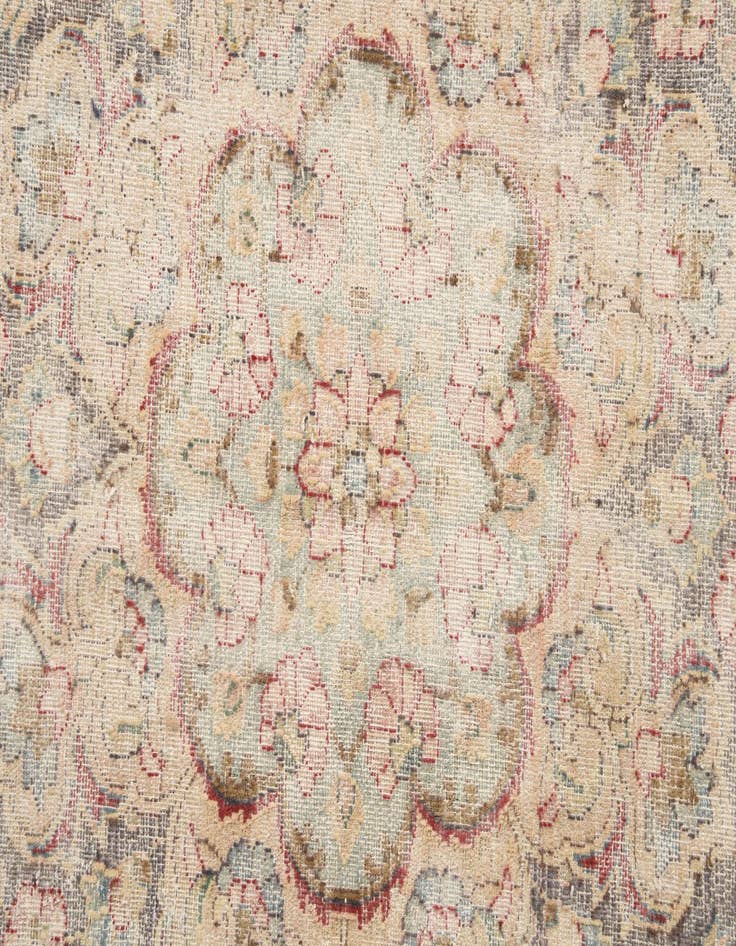 Detail image of  9' 8 x 12' 9  Hand Knotted Ultra Vintage Persian Wool Rug