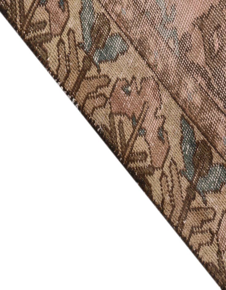 Detail image of  4' 6 x 6' 5  Hand Knotted Ultra Vintage Persian Wool Rug