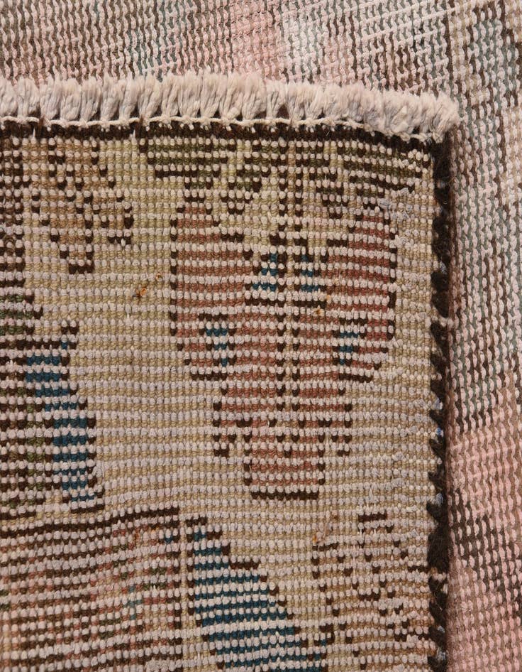 Detail image of  4' 6 x 6' 5  Hand Knotted Ultra Vintage Persian Wool Rug