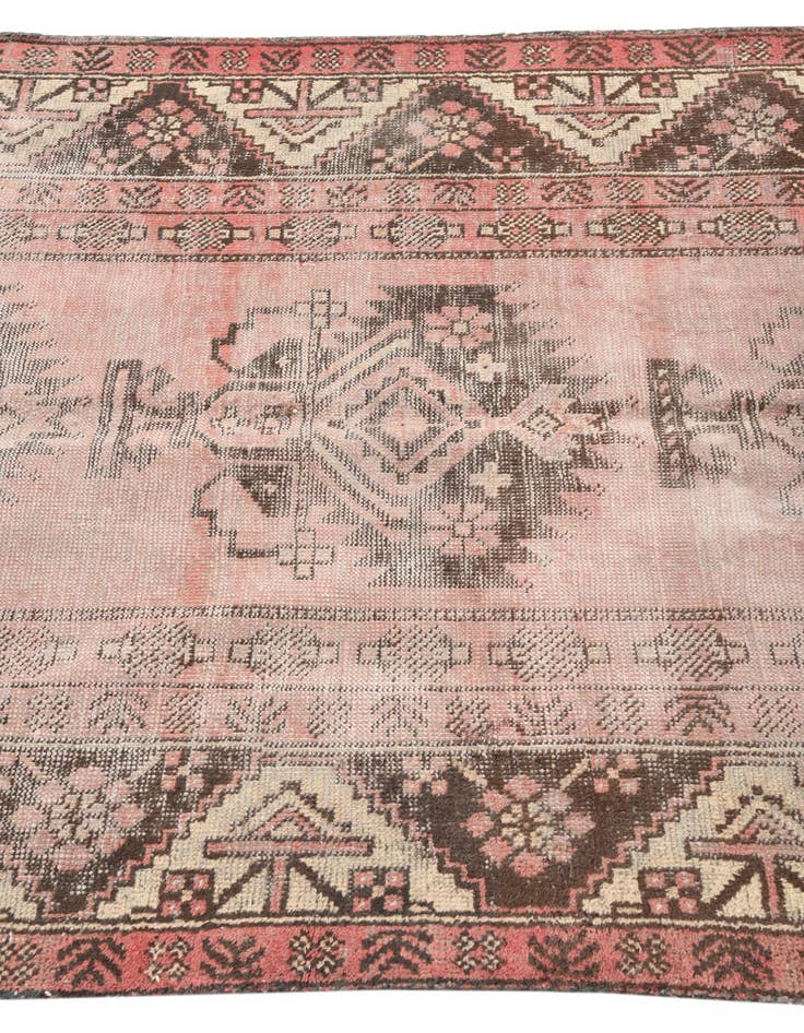 Detail image of  4' x 6' 8  Hand Knotted Ultra Vintage Persian Wool Rug