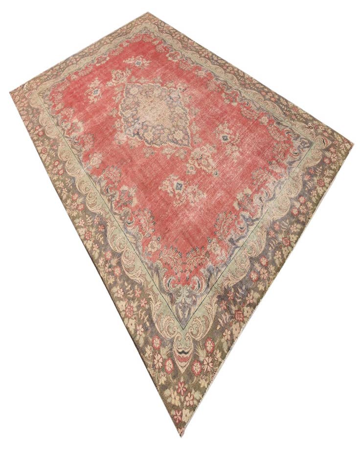 Detail image of  8' 2 x 12' 5  Hand Knotted Ultra Vintage Persian Wool Rug