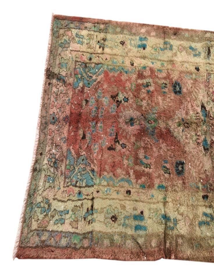 Detail image of  2' 9 x 5' 3  Hand Knotted Ultra Vintage Persian Wool Rug