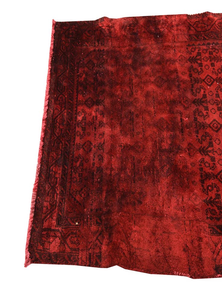 Detail image of  3' 2 x 4' 10  Hand Knotted Ultra Vintage Persian Wool Rug