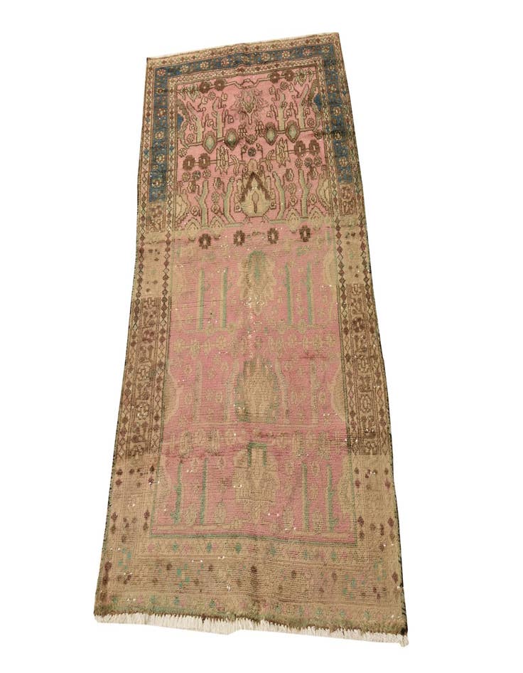 Detail image of  3' x 5' 7  Hand Knotted Ultra Vintage Persian Wool Rug