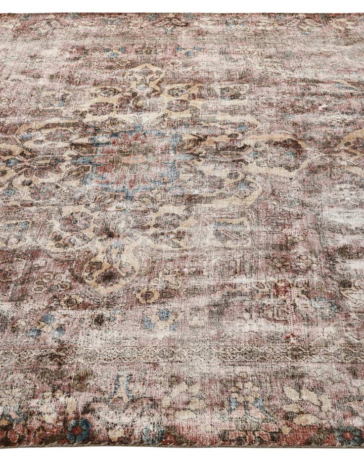 Detail image of  6' 5 x 9' 8  Hand Knotted Ultra Vintage Persian Wool Rug