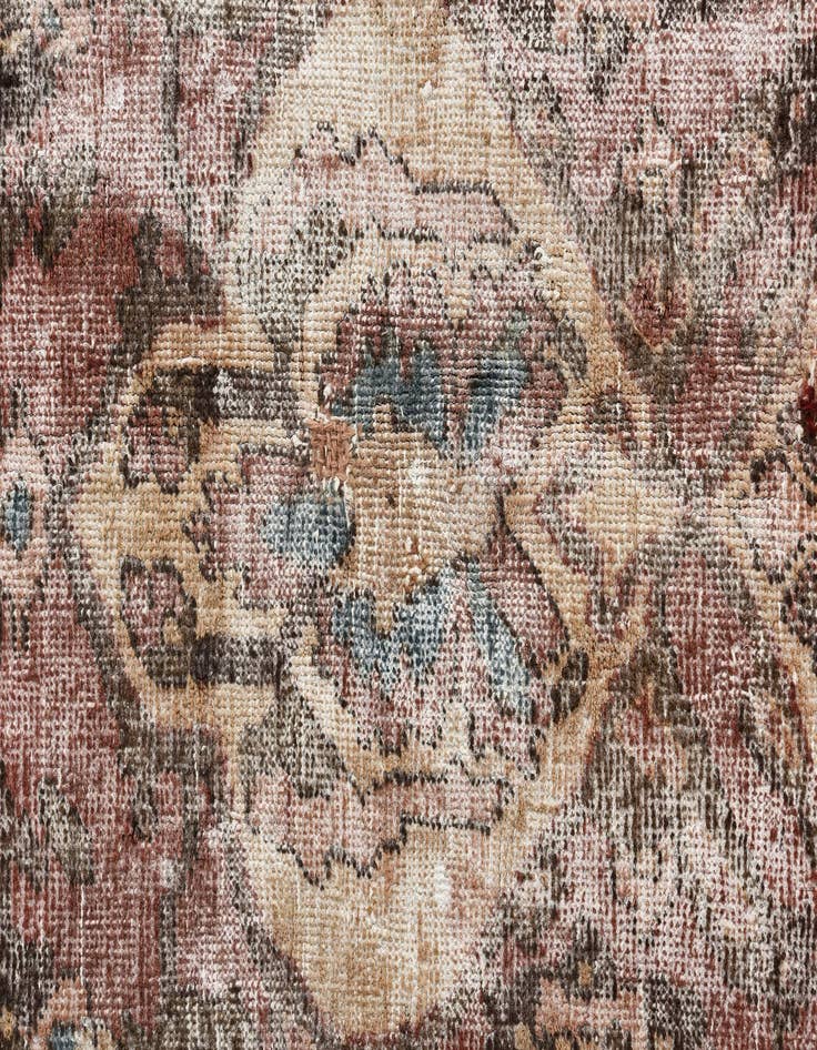 Detail image of  6' 5 x 9' 8  Hand Knotted Ultra Vintage Persian Wool Rug