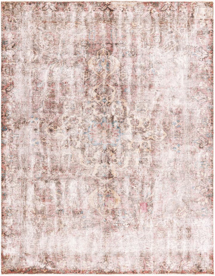  6' 5 x 9' 8  Hand Knotted Ultra Vintage Persian W...