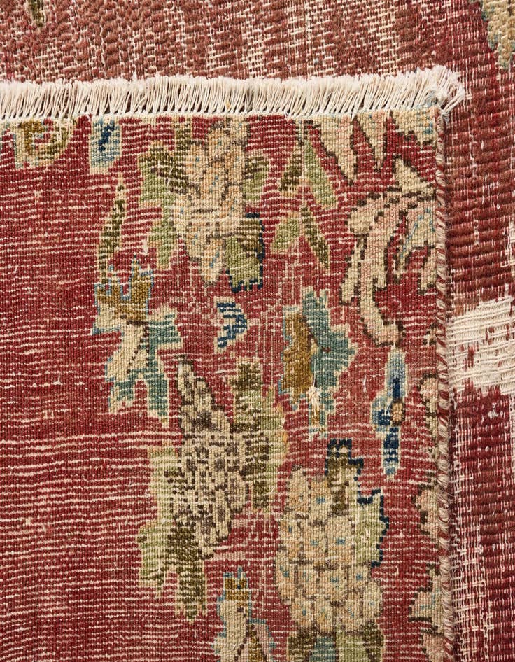 Detail image of  5' 3 x 7' 10  Hand Knotted Ultra Vintage Persian Wool Rug