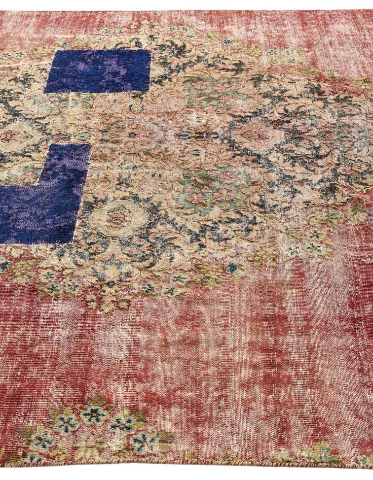 Detail image of  5' 3 x 7' 10  Hand Knotted Ultra Vintage Persian Wool Rug