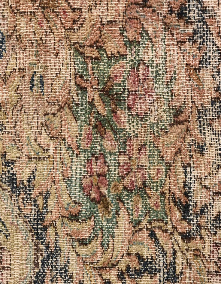 Detail image of  5' 3 x 7' 10  Hand Knotted Ultra Vintage Persian Wool Rug
