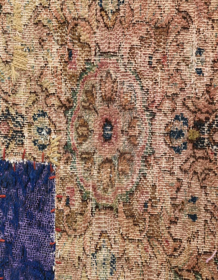Detail image of  5' 3 x 7' 10  Hand Knotted Ultra Vintage Persian Wool Rug