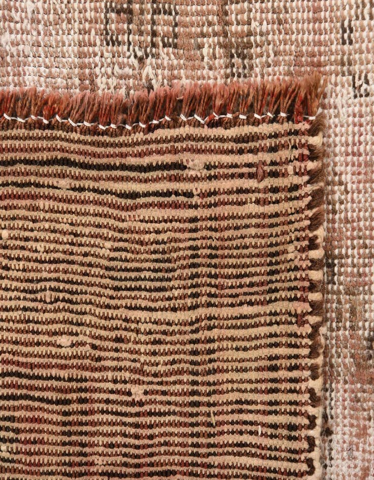 Detail image of  6' 8 x 9' 2  Hand Knotted Ultra Vintage Persian Wool Rug