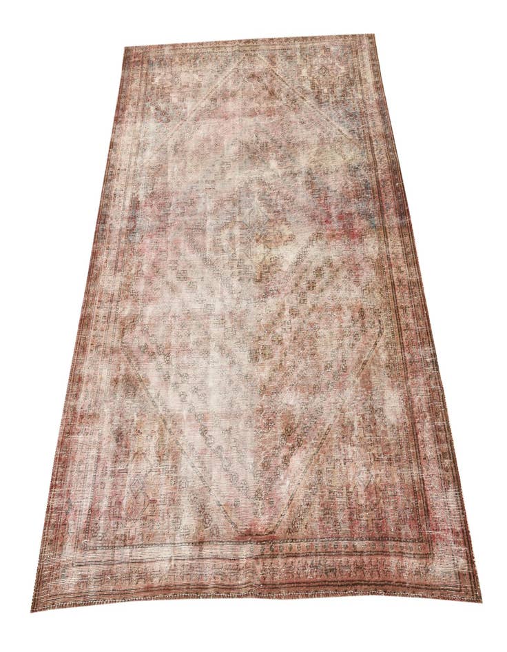 Detail image of  6' 8 x 9' 2  Hand Knotted Ultra Vintage Persian Wool Rug