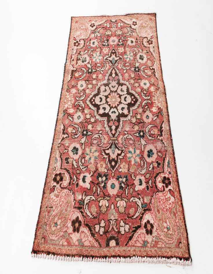 Detail image of  3' 6 x 6'  Hand Knotted Ultra Vintage Persian Wool Rug