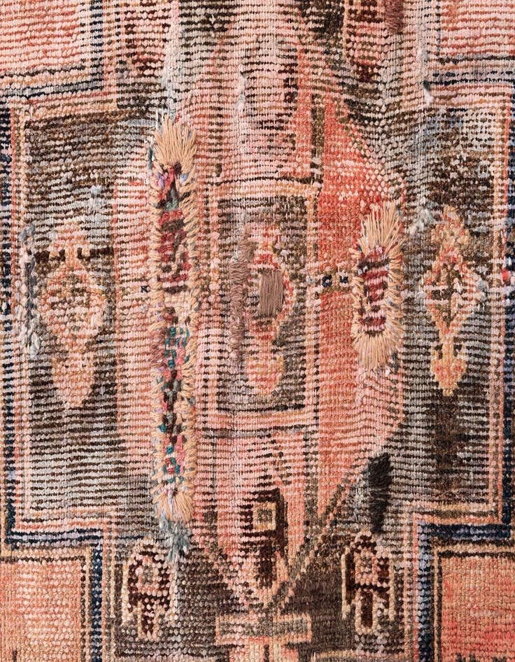 Detail image of  3' 10 x 6' 5  Hand Knotted Ultra Vintage Persian Wool Rug