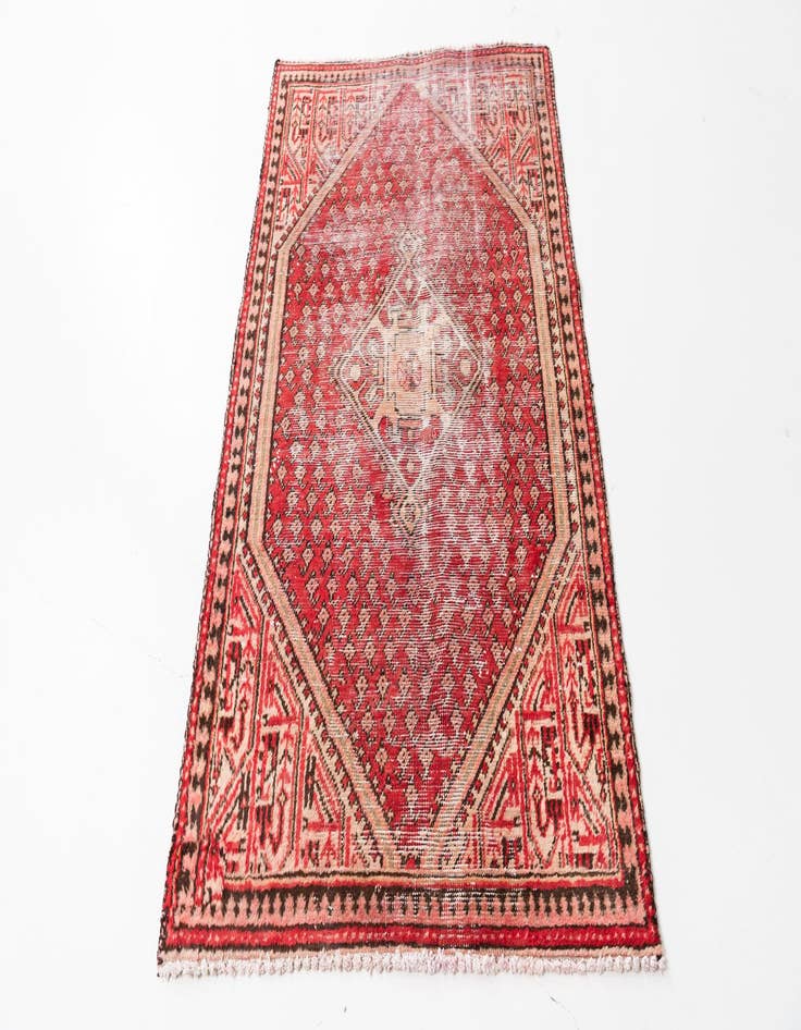 Detail image of  3' 3 x 5' 4  Hand Knotted Ultra Vintage Persian Wool Rug